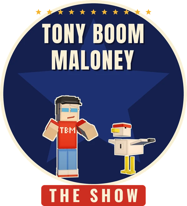 The Show hoodie design with Tony Boom and Gus